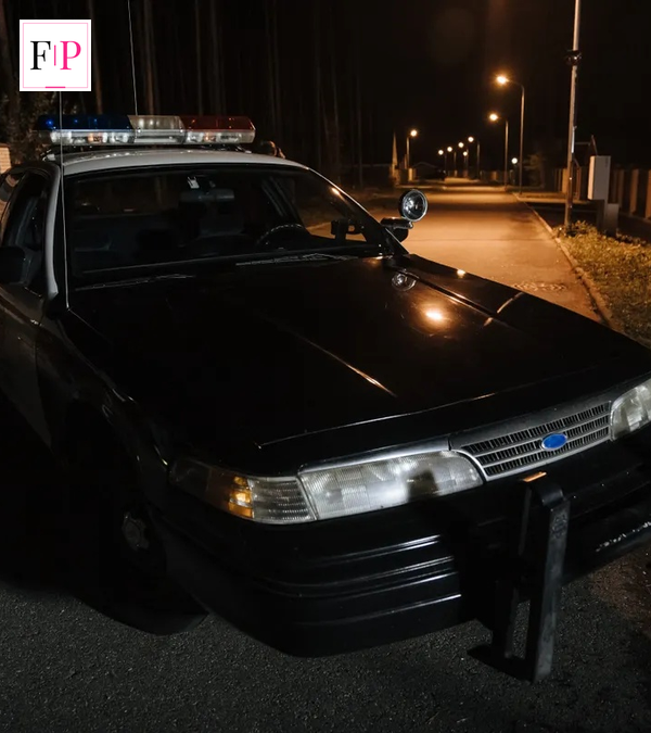 Police car with flashing blue lights — Blue Lights season 4 Belfast drama