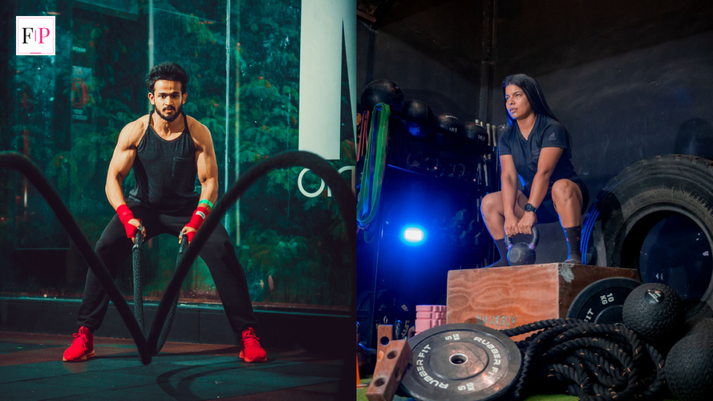 Hyrox UK race training: battle ropes and kettlebell conditioning