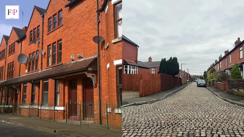A Coronation Street sign in Salford and a cobbled northern street — the world of coronation street spoilers