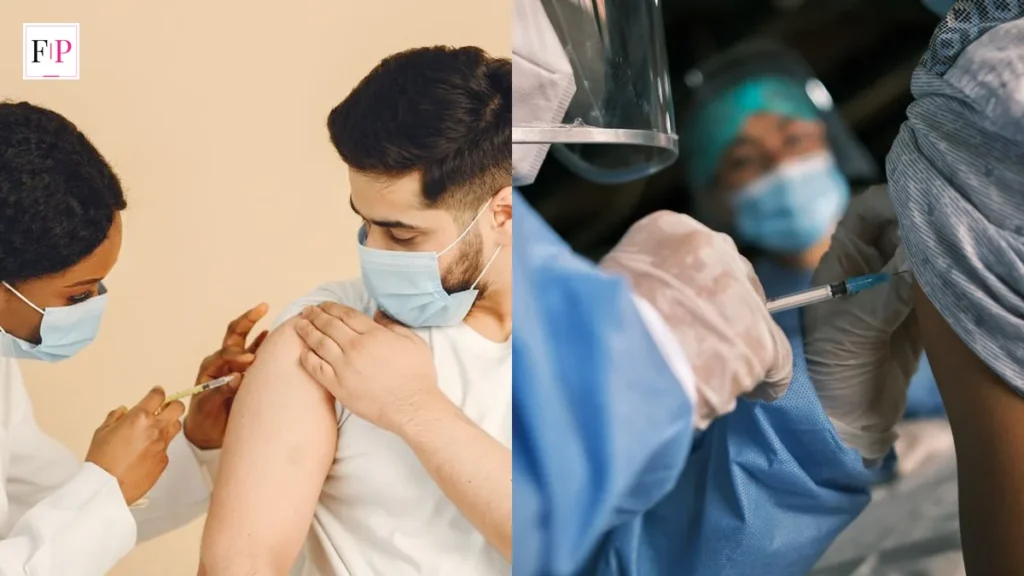 Covid Booster 2026: 7 Essential Facts to Book Fast Clinicians giving vaccinations in two clinic scenes — covid booster 2026 guide