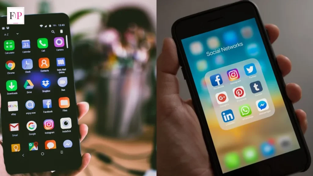 A hand holding a smartphone showing its apps and a smartphone held in the hand — google pixel 11 UK deals