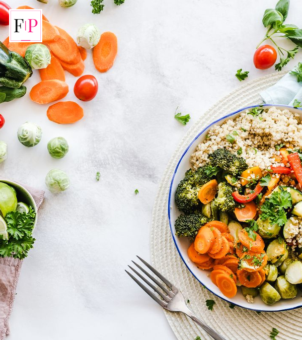 Healthy vegetable meal supporting weight management alongside the Mounjaro and eloralintide weight loss study findings