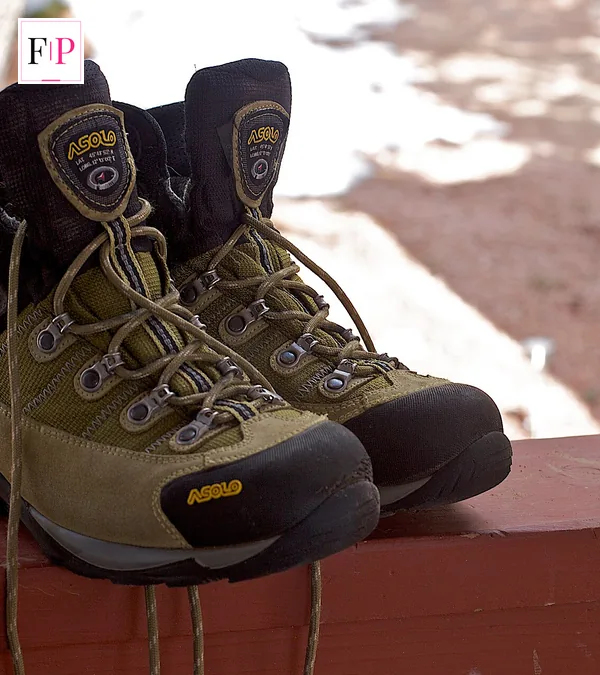 Hiking boots ready for the trail, the only kit walking for weight loss really asks for